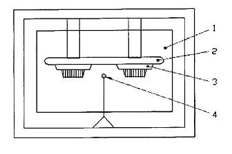 Hình J.2 - Ví dụ về bố trí lắp đặt để thử hai đầu báo cháy cùng một lúc