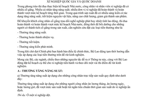 Thông tư 03-LĐ Tạm thời thực hiện tiền thưởng xí nghiệp quốc gia quốc doanh