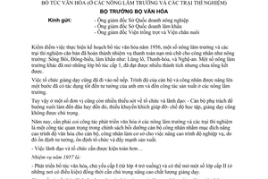 Thông tư 04-GD-CN quy định chế độ nhiệm vụ cán bộ chuyên trách giáo viên bổ túc văn hóa nông lâm trường trại thí nghiệm