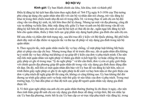 Chỉ thị 3484-HTTK khai báo xin đăng ký kết hôn quân nhân