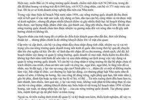 Chỉ thị 366-TTg công tác củng cố nông trường quốc doanh