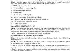 Nghị định 432-TTg bầu cử Hội đồng nhân dân và Ủy ban Hành chính các cấp , để quy định chi tiết thi hành Sắc luật 004-SLt