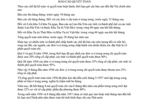 Thông tư 460-TTg tăng cường công tác quản lý tài chính chấp hành chế độ báo cáo quyết toán