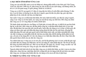 Thông tư 464-TTg tăng cường công tác vùng cao