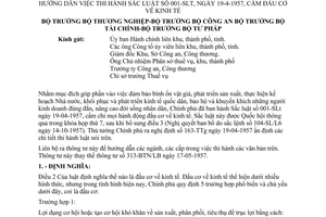 Thông tư liên bộ 07-BTN/LB hướng dẫn Sắc luật 001-SLt cấm đầu cơ về kinh tế