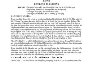 Thông tư 01-LĐ/TT trích tiền lãi thưởng công nhân viên xí nghiệp tư doanh