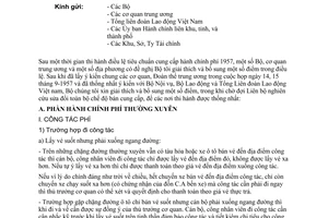 Thông tư 31-TC/HCP bổ sung điều lệ tiêu chuẩn cung cấp hành chính phí