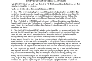 Thông tư 08-TT chuyển bưu phẩm bưu kiện giải thích Nghị định 12-NĐ bổ sung văn bản quy định chuyển bưu phẩm bưu kiện