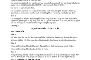 Luật tổ chức chính quyền địa phương 1958 110-SL/L011