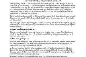 Thông tư 10-TT/LB chế độ ưu đãi thương binh đi xe lửa