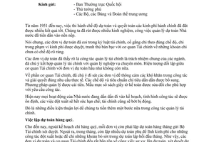 Thông tư 68-TC/TT/HCP lập dự toán chi tiêu hành chính ba tháng một lần