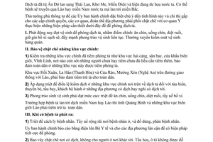 Thông tư 308-TTg đề phòng dịch tả