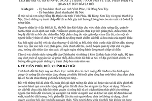 Thông tư 45-NV/TC phân phối quản lý đất bãi sa bồi