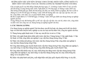 Thông tư 484-VH/TT hướng dẫn sắp xếp cấp bậc cán bộ nhân viên công nhân diễn viên văn công thang lương sự nghiệp