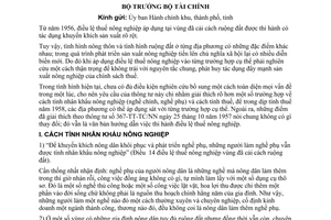 Thông tư 127-BTC/NN giải thích thêm cách thi hành điều lệ thuế nông nghiệp