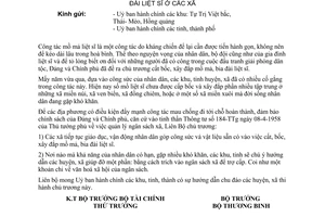Thông tư 86-TT/LB sử dụng ngân sách xã cất bốc, xây, đắp mồ mả, bia đài liệt sĩ