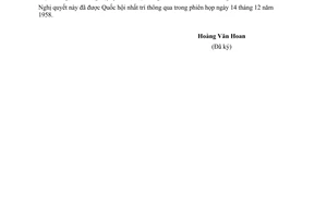 Nghị quyết vấn đề luật hôn nhân và gia đình