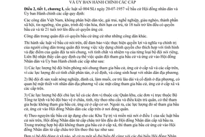 Thông tư 85-TT/LB quân đội tham gia bầu cử ứng cử Hội đồng Nhân dân Ủy ban Hành chính các cấp