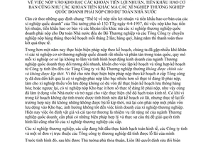 Thông tư 127-TT/LB nộp kho bạc khoản tiền lợi nhuận khấu hao cơ bản khoản tiền khác mà xí nghiệp thương nghiệp quốc doanh phải nộp Dự toán Nhà nước