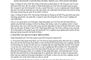 Thông tư 276-VP/TH biện pháp tạm thời quản lý quỹ tiền lương xí nghiệp quốc doanh làm phương hướng tiến hành thí điểm