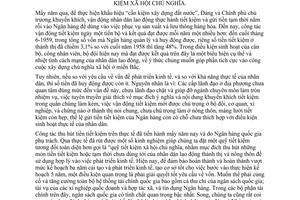 Chỉ thị 313-TTg tăng cường lãnh đạo công tác vận động gửi tiền quỹ tiết kiệm xã hội chủ nghĩa