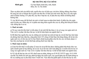 Thông tư 032-TT/TC/TDT thu thuế sát sinh thuế rượu tư nhân xã