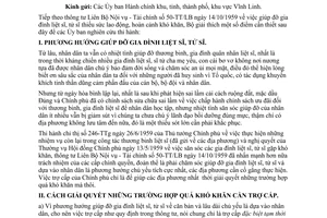 Thông tư 5815-TB/LS4 giúp đỡ gia đình liệt sĩ, tử sĩ