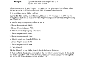 Thông tư 7704-CB/LTC hướng dẫn chế độ thù lao cán bộ xã