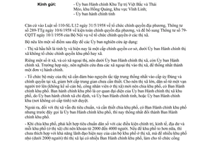 Thông tư 8031-DC/CQĐP tổ chức chính quyền thị xã