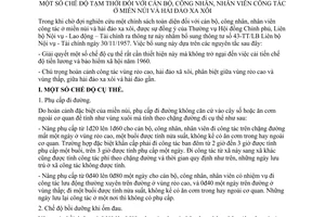 Thông tư 14-TT/LB chế độ tạm thời cán bộ công nhân nhân viên công tác ở miền núi hải đảo xa xôi