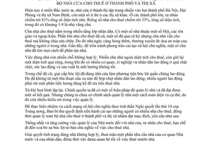 Chỉ thị 200/CT-TW cải tạo người nhiều nhà cho thuê quản lý toàn bộ nhà cửa cho thuê thành phố thị xã