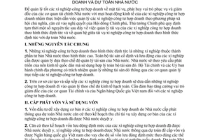 Thông tư 96-TTg quy định tạm thời quan hệ giữa tài vụ xí nghiệp công tư hợp doanh dự toán Nhà nước