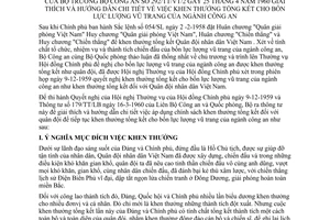 Thông tư 292/TT/VT/2 giải thích hướng dẫn chi tiết khen thưởng tổng kết 4 lực lượng vũ trang ngành Công an