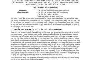 Thông tư 10-TT/LĐ cấp phát sổ lao động hướng dẫn Nghị định 7/CP