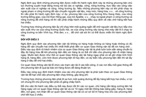 Thông tư 17-VT vận chuyển hàng hai chiều hướng dẫn nghị định 14-CP