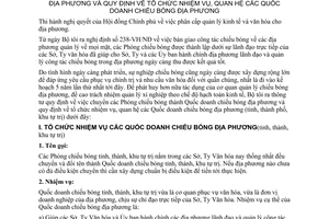Thông tư 1049-VH/TC chuyển Phòng chiếu bóng thành Quốc doanh chiếu bóng địa phương quy định tổ chức nhiệm vụ, quan hệ Quốc doanh địa phương