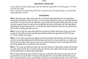 Nghị định 35-CP quy định tạm thời các khoản ưu đãi cho các gia đình quân nhân mất tích