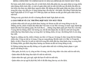 Thông tư 53-NV/TT chính sách ưu đãi gia đình quân nhân mất tích hướng dẫn Nghị định 35-CP