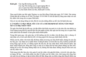 Thông tư 58-NV/CB hướng dẫn chế độ định kỳ hàng năm nhận xét cán bộ, nhân viên