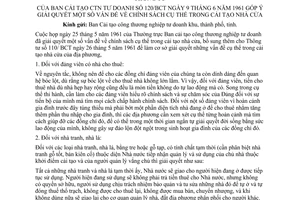 Công văn 120/BCT góp ý giải quyết chính sách cụ thể trong cải tạo nhà cửa