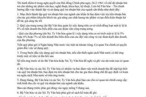 Thông tư 1030-TTLB thành lập sử dụng quỹ trả nhuận bút ngành sân khấu
