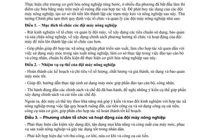 Quy chế 463-TTg tổ chức quản lý đội máy nông nghiệp