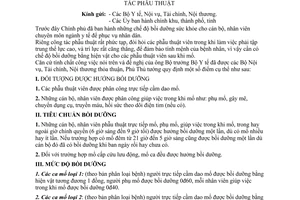 Thông tư 24-TTg bồi dưỡng cán bộ nhân viên y tế công tác phẫu thuật