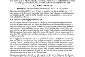 Thông tư 16-NV hướng dẫn Nghị định 13-CP nâng phụ cấp thương tật thương binh dân quân du kích, thanh niên xung phong