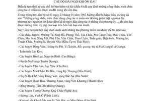 Thông tư liên bộ 07-TT/LB quy định danh sách địa phương miền núi ưu đãi chế độ đãi ngộ ốm đau