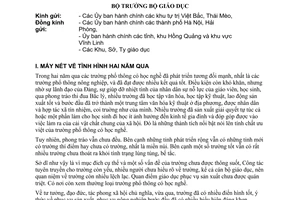 Chỉ thị 35-CTPT xây dựng trường phổ thông học nghề niên khóa 1962-1963