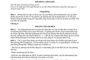 Nghị định 203-CP giao thông vận tải đường biển