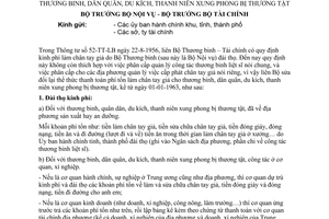Thông tư liên bộ 45-TT-LB quy định thể thức thanh toán phí tổn làm chân tay giả thương binh dân quân du kích thanh niên xung phong bị thương tật