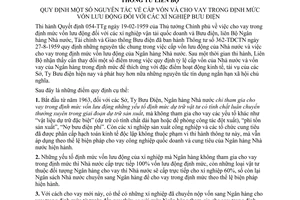 Thông tư liên bộ 02-057-TT/LB nguyên tắc cấp vốn cho vay định mức vốn lưu động xí nghiệp Bưu điện