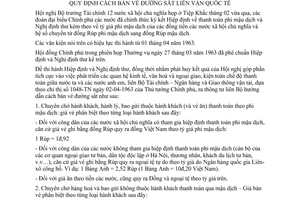 Thông tư liên bộ 10-TT-LB Quy định cách bán vé đường sắt liên vận quốc tế